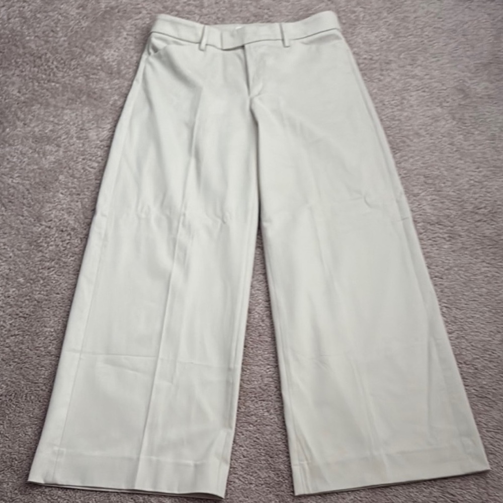 Banana Republic Cream Wide-Leg Pants